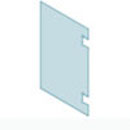 12mm Glass Polaris Hinge 800W x 1200H