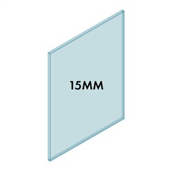 15mm Frameless Bal Glass 750W x 1000H