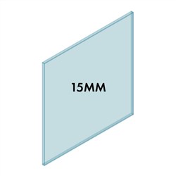 15mm Frameless Bal Glass 950W x 1000H
