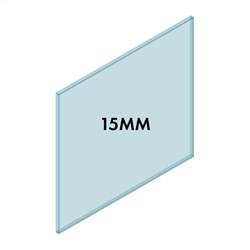 15mm Frameless Bal Glass 1050W x 1000H