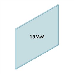 15mm Frameless Bal Glass 1150W x 1000H