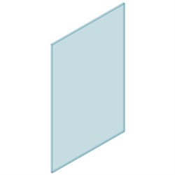 12mm CHANNEL Glass 1000W x 1350H