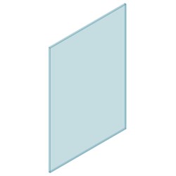 12mm CHANNEL Glass 1200W x 1350H