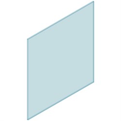 12mm CHANNEL Glass 1500W x 1350H