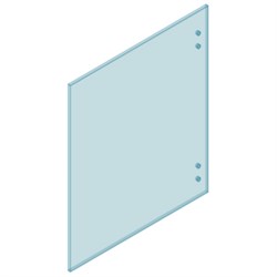 12mm Glass Master Hinge 1300W x 1200H