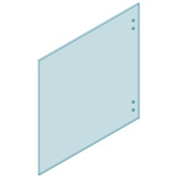 12mm Glass Master Hinge 1400W x 1200H