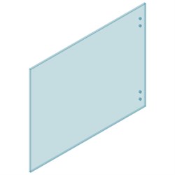 12mm Glass Master Hinge 1800W x 1200H