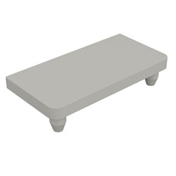 50x25mm  HALF POST TOP PLATE  WHITE