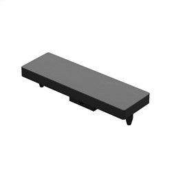 BLADE  50x16mm TOP CAP ALUM  Black