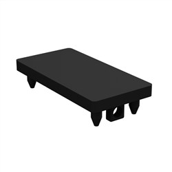 BARR  50x25 TOP CAP ALUM  Black