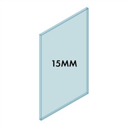 15mm Frameless Bal Glass 650W x 1000H