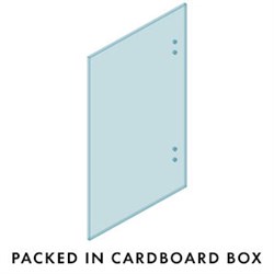 12mm CHANNEL Glass Hinge 1000W x 1350H