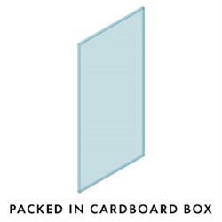 12mm Glass Frameless 700W x 1200H