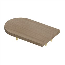 CURVA  65x40mm  END CAP  ALPINE ASH