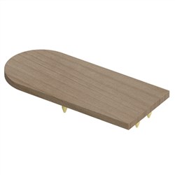 CURVA  90x40mm  END CAP  ALPINE ASH