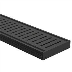 Dlab w SLOT GRATE1200Lx20mmH BLK