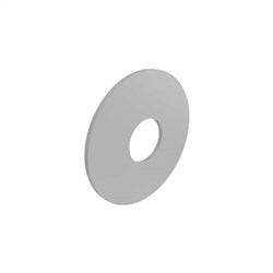 GLASS STANDOFF  38mm WASHER  WHITE