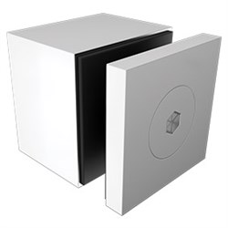 SQUARE STANDOFF  40x30mm  POLISH