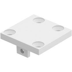 Batten  30x30mm  CONNECT PLATE  WHITE