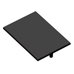 Pronto Louvre Centre Rail Cap  BLACK