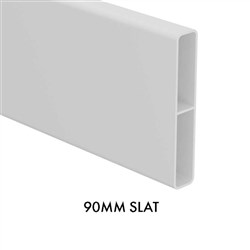 90x165mm Slat 6100mm  WHITE