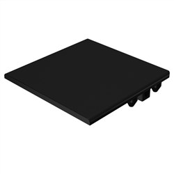 QS Gate  50x50mm TOP CAP  BLACK