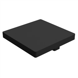 35 Series Railing  END CAP  MATT BLACK
