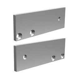 35 Series FLAT WALL PLATE  MILL  2pk