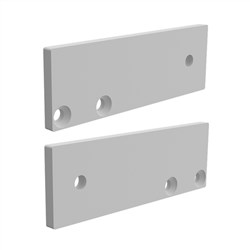 35 Series FLAT WALL PLATE  WHITE  2pk