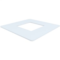 SQ 50x50  DRESS RING  110x100mmWHITE