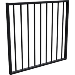 Six Star  900mm H Flat Top GATE  BLACK