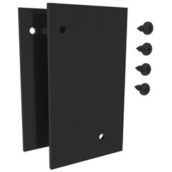 Versa  2x Face Mount END PLATES  BLACK
