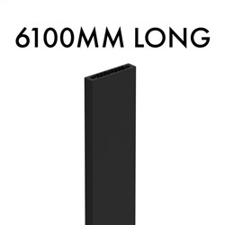 Visor BALUSTER 50x10mm  6100mmL Black