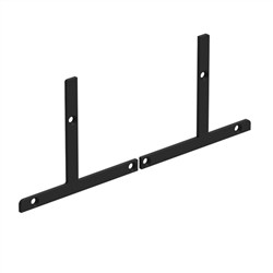 Visor 2 x Deck Mount END PLATES  Black