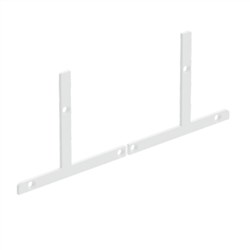 Visor 2 x Deck Mount END PLATES  White