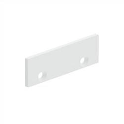 Visor  END PLATE for railing  White