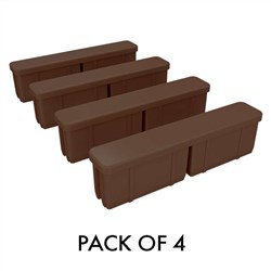 XP Screens90mm Alum End Cap4pkTERRAIN