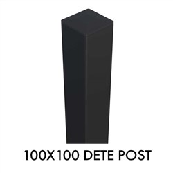 Zeus Steel3000mm POST 100x100mm BLACK
